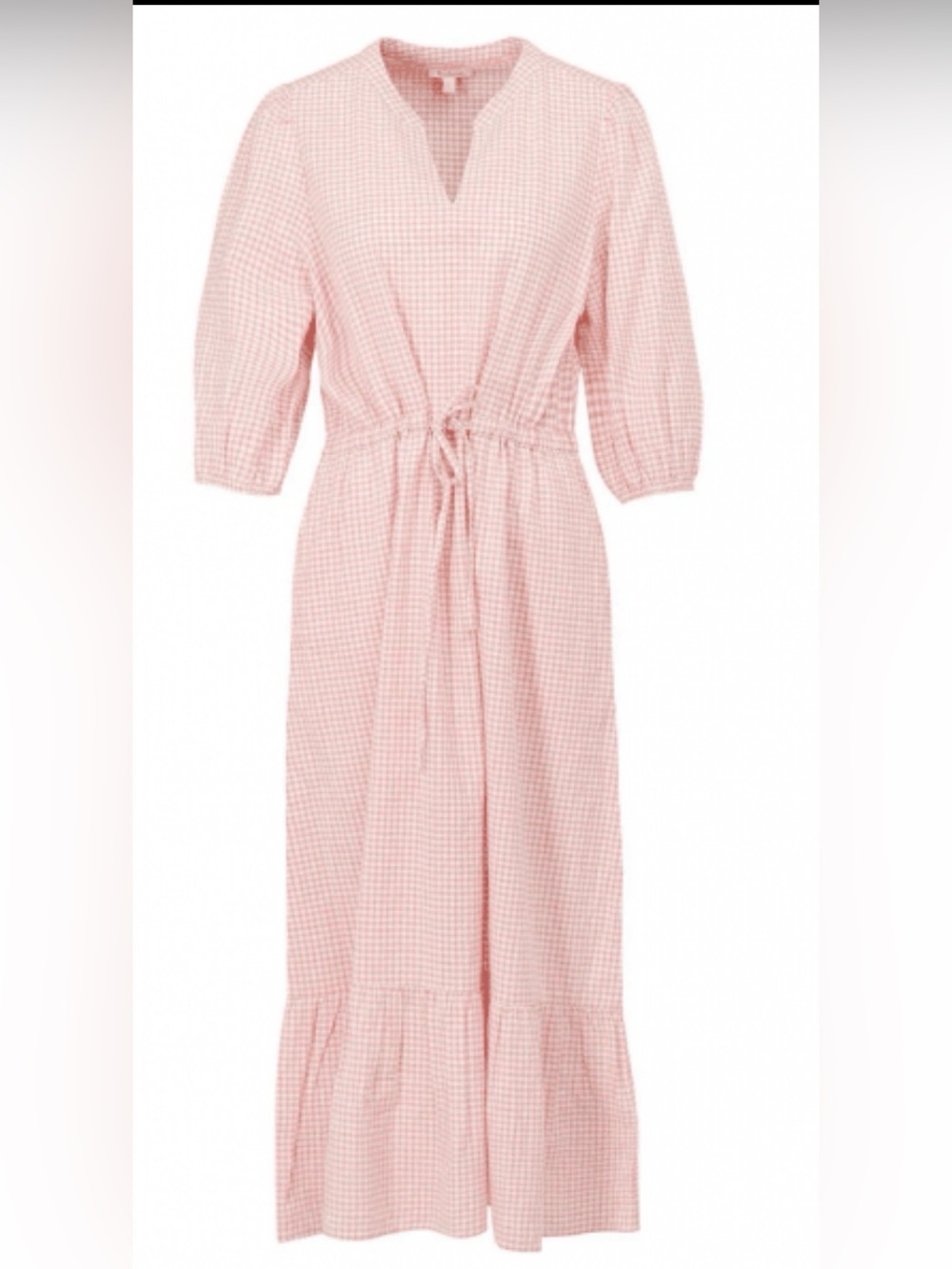 EUC BARBOUR GINGHAM Womens Maskia Dress in Multi Light